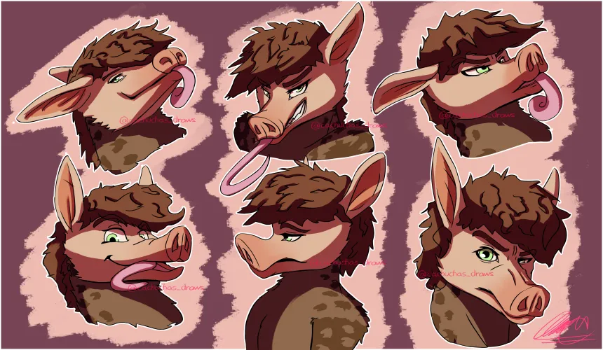 Thumbnail Jack the Aardvark Trio: Furry Artistry by Cachuchotas