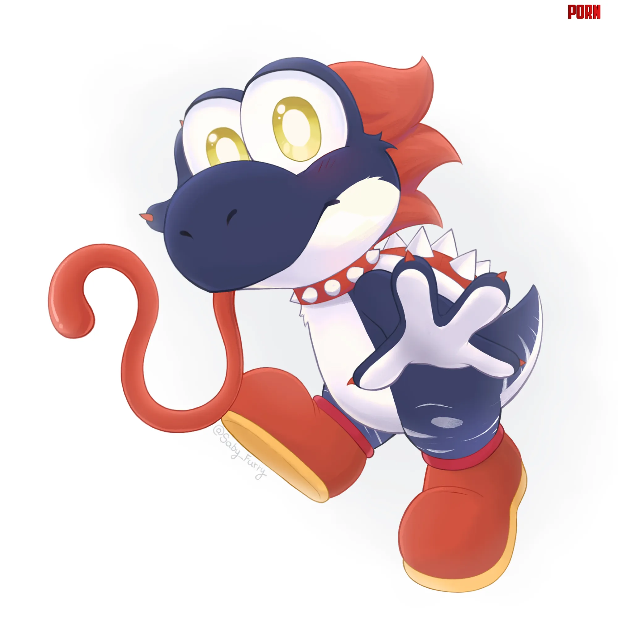 What would you do if you saw this cute Yoshi on my Super Mario map  by Saby_Furry