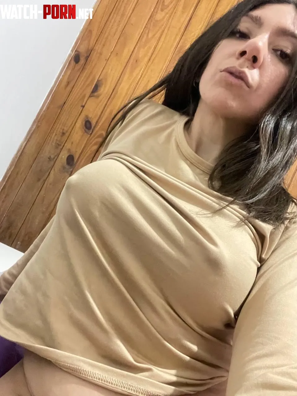 Early morning look with hard pokies on by Queendaisy02