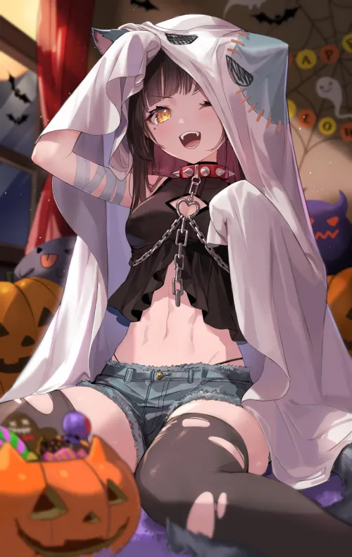 Thumbnail Halloween Cat Girl Original - A Unique Creation by Keyblade_Yoshi