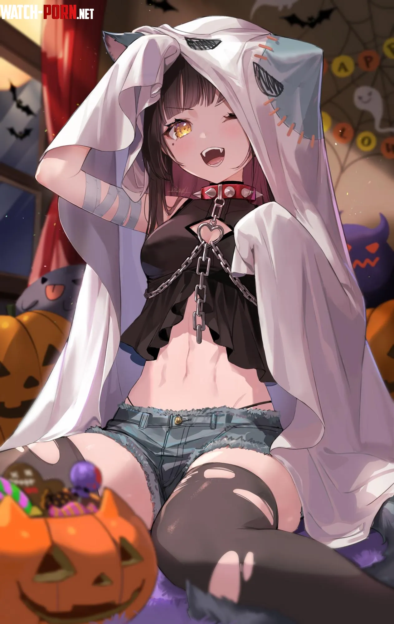 Halloween Cat Girl Original by Keyblade_Yoshi