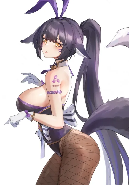 Thumbnail Foxy Bunny Charm: Embrace Musashi from Azur Lane | MonsterGirl by Jaxx1992
