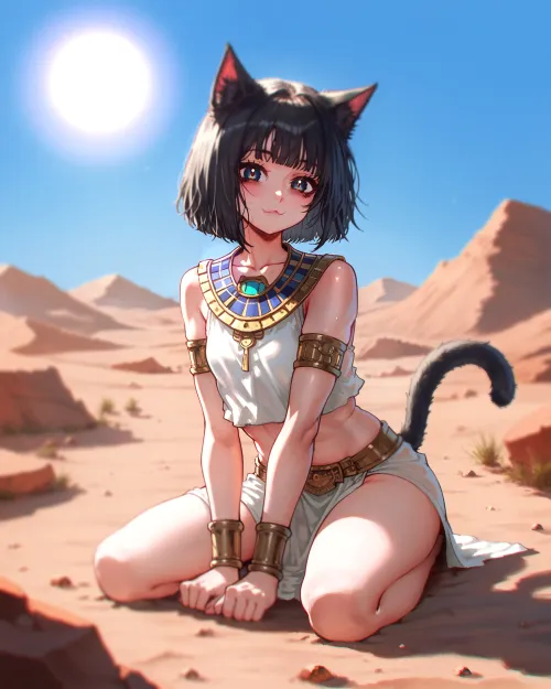 Thumbnail Unveiling the Charms of the Egyptian Stray Cat by osmah441