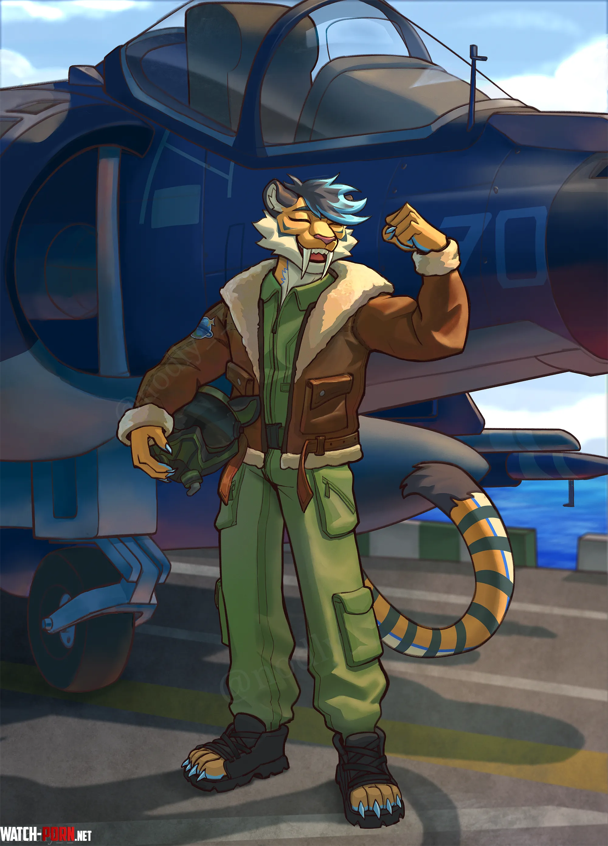 First flight completed art by me by nodly_