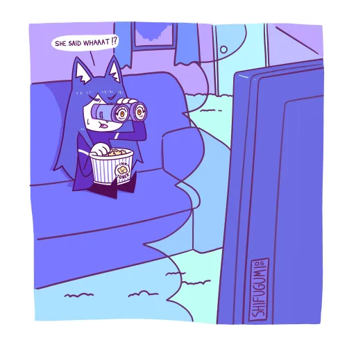 Thumbnail Shifugumi's Inktober 05: Binoculars Art Piece - A Furry Showcase