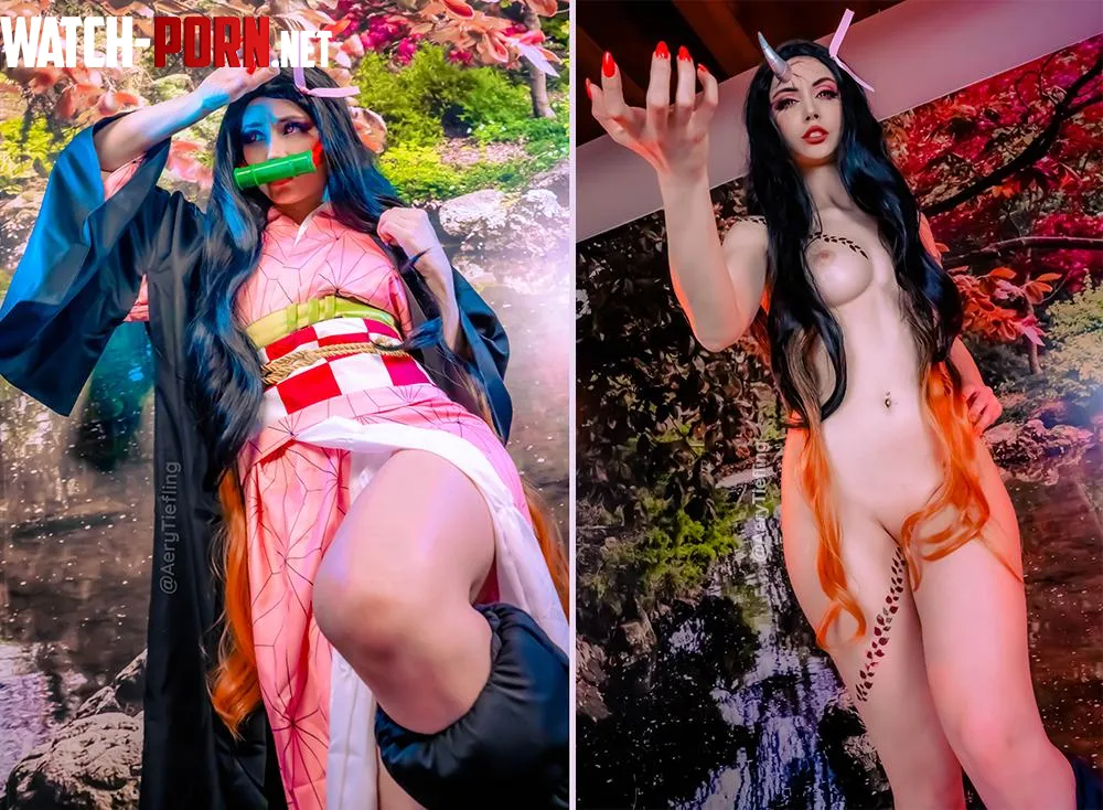 Nezuko from Demon Slayer by Aery Tiefling OC by AeryKorvair
