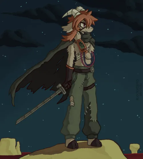 Thumbnail Venture into the World of OC Space Goat: Art by BloodyPeckii