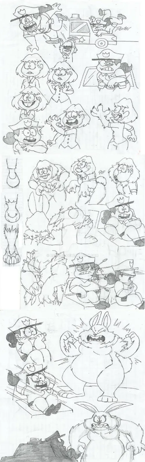 Thumbnail Witness Rita's Wererabbit Transformation by Difficult_Country_70 | transformation