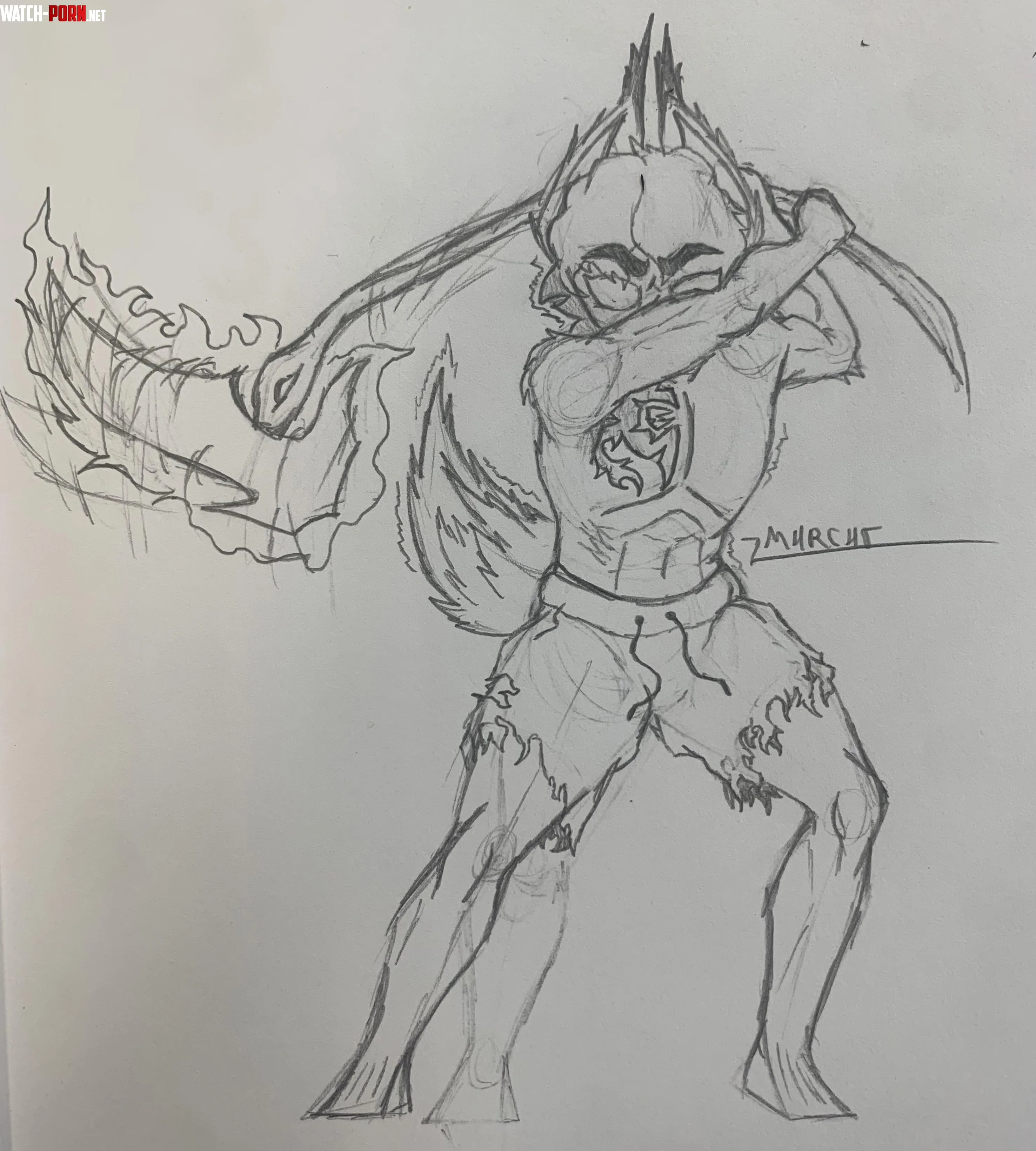 Garm fighting Ik the legs are a but too thin but its alr by Mister_cheems
