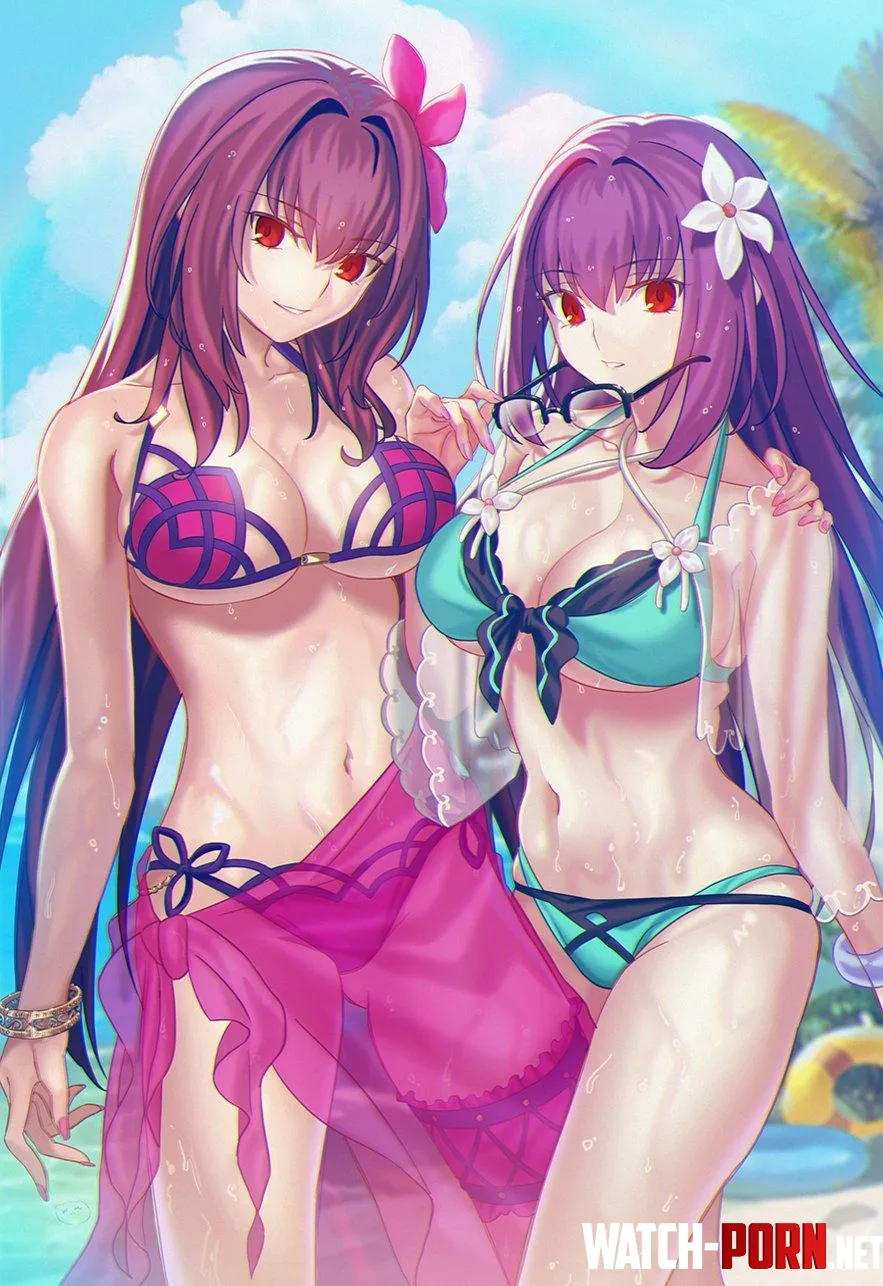 Scathach amp Skadi FateGO by CheetahSperm18