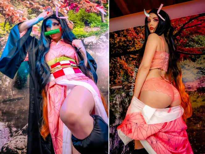 Thumbnail AeryKorvair's Nezuko: Demon Slayer Delights in cosplaybutts Category