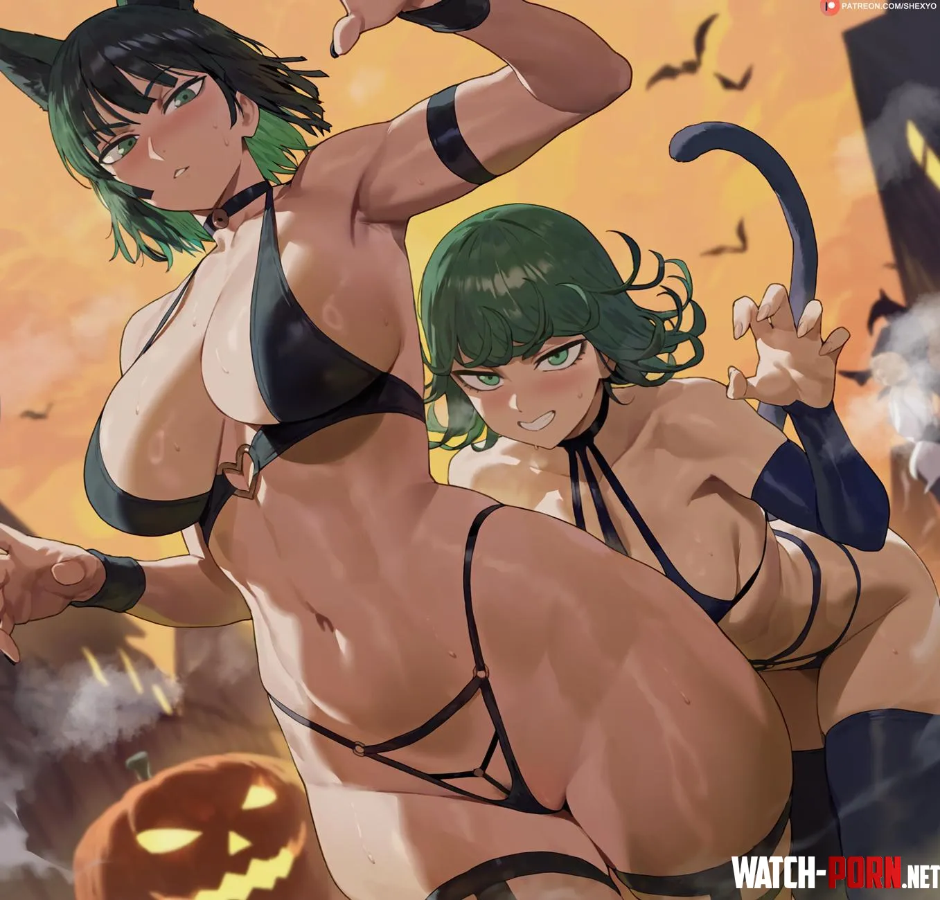 Fubuki and Tatsumaki Shexyo OnePunch Man by Kuro-Oji
