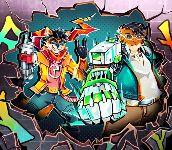 Thumbnail NebulaRobo Presents HiFi Rush Cosplayers Commission - A Furry Collaboration