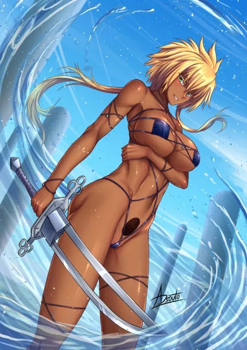 Thumbnail Tier Harribel in Bikini by Alexander Souto | Bleach_Hentai