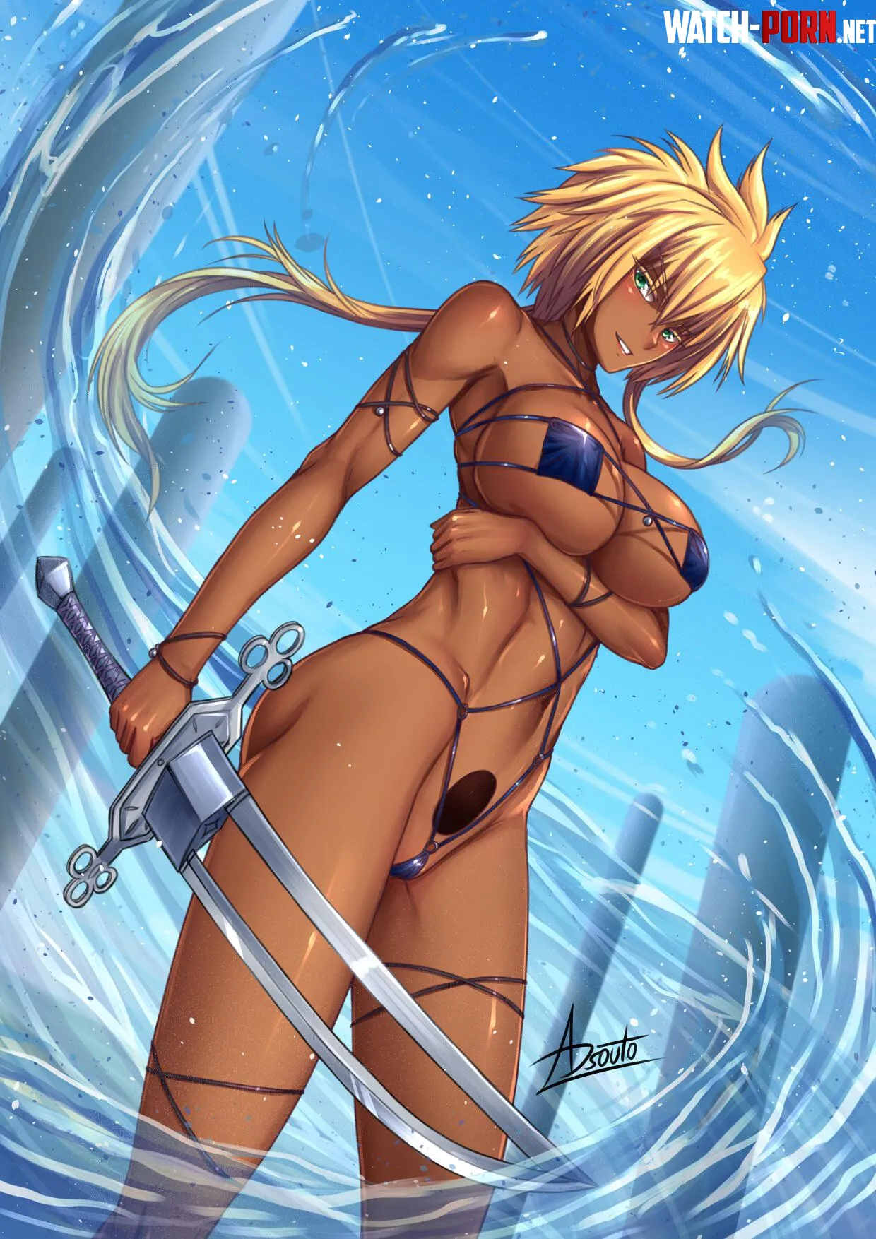 Tier Harribel in a skimpy bikini Alexander Souto by B1WITHYURI1558