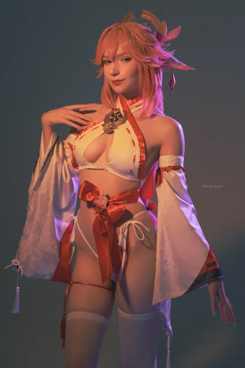 Thumbnail Yae Miko from Genshin Impact: A Sensual Portrayal by michi_kyunn | rule34