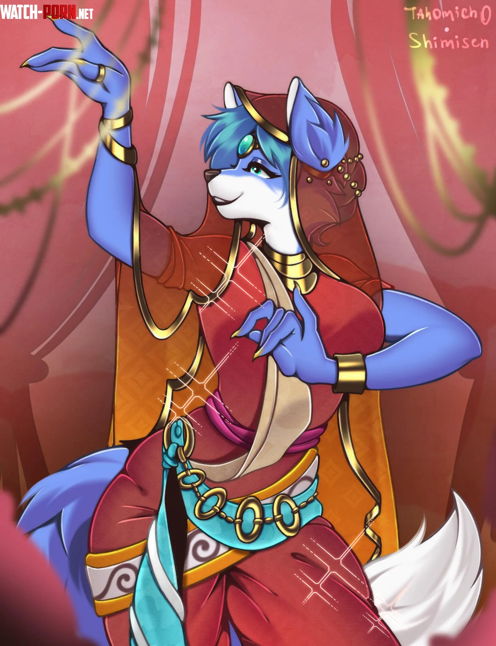 Krystal collab art by me and Tahomich by shimisen