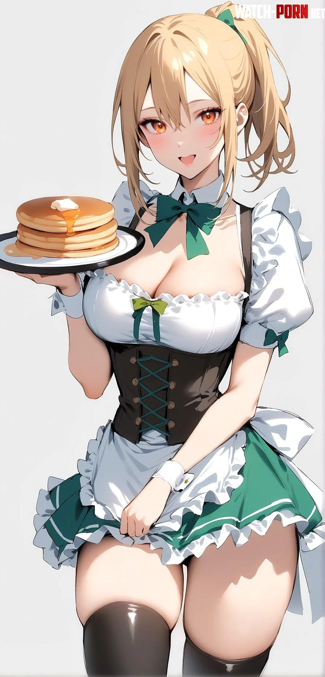 Serving Pancakes  by CheetahSperm18