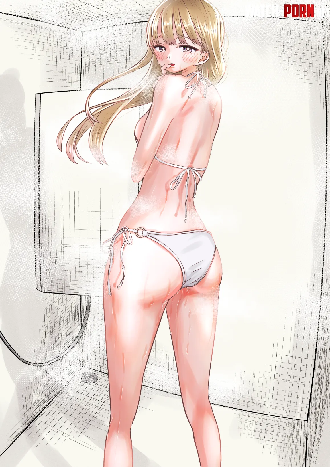 Anna Yamada In The Shower  by Csxc