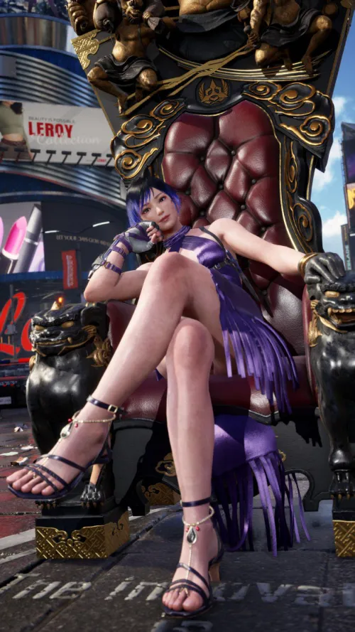 Thumbnail Better to Cum on My Legs with Reina Mishima in Tekken 8 - Rule34