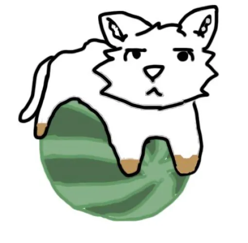 Thumbnail Watermelon Cat: Whimsical Art by Slow_Volume5117 | Furry