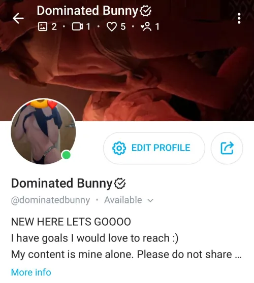 Thumbnail New & Excited: DominatedBunny's 21-Year-Old Journey