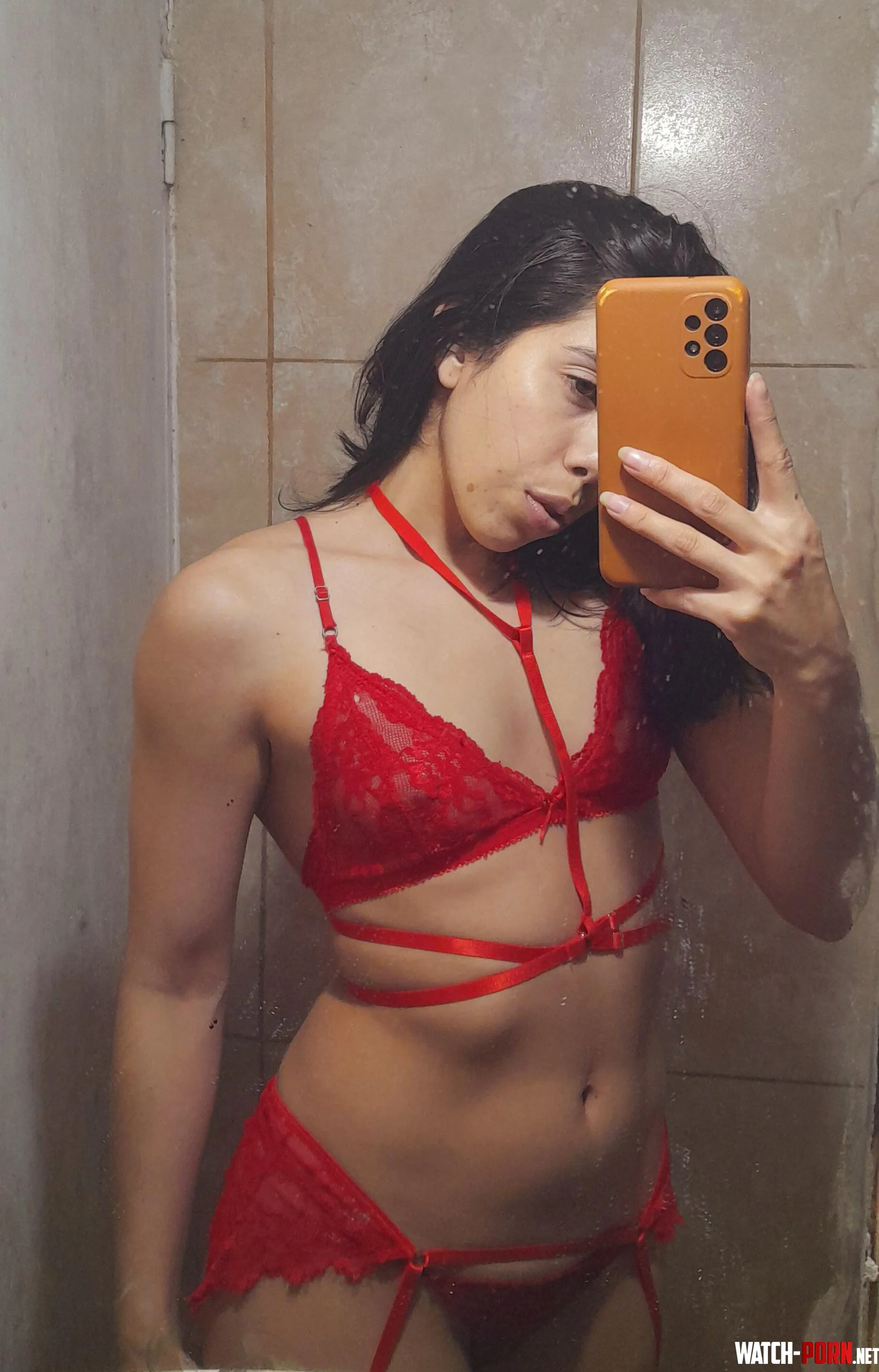 Today I dressed in red for you daddy  by AfraidDetective7450