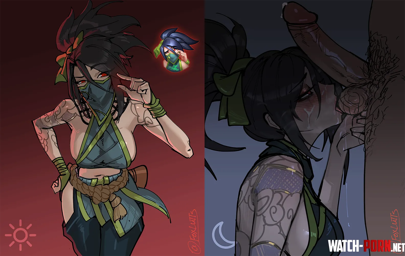 Akali Foxlutts by foxlutts