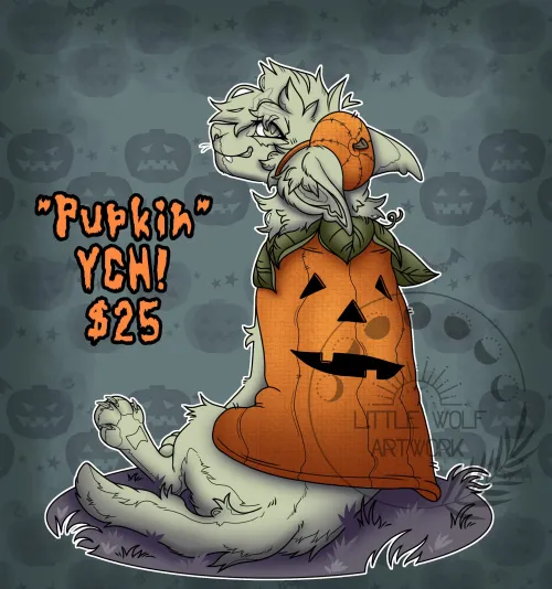 Thumbnail Pupkin YCH Furry Art | Showcasing cyaneyed-dvsk