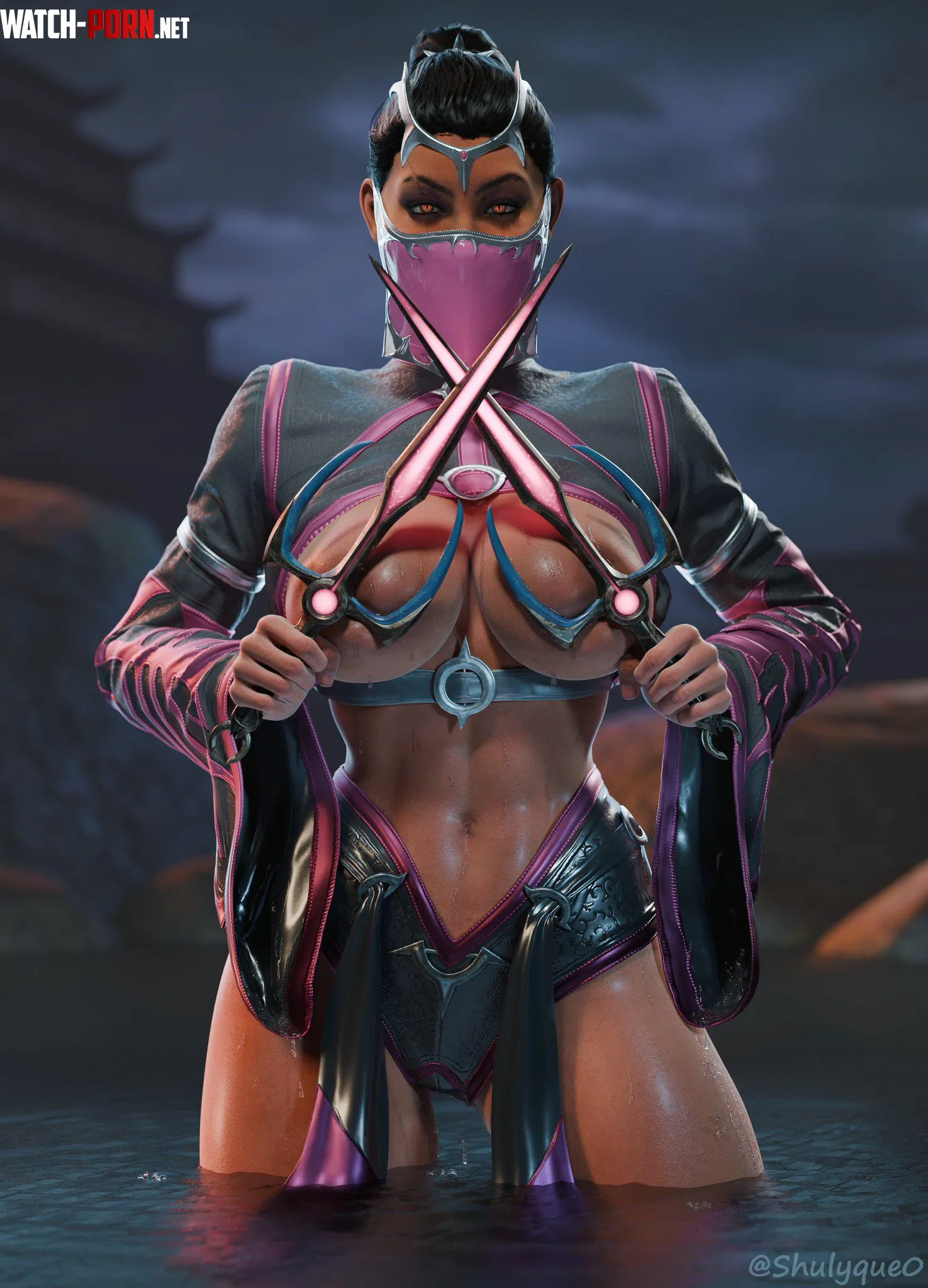 Mileenas Playboy homage Shulyque MORTAL KOMBAT by AlKo96