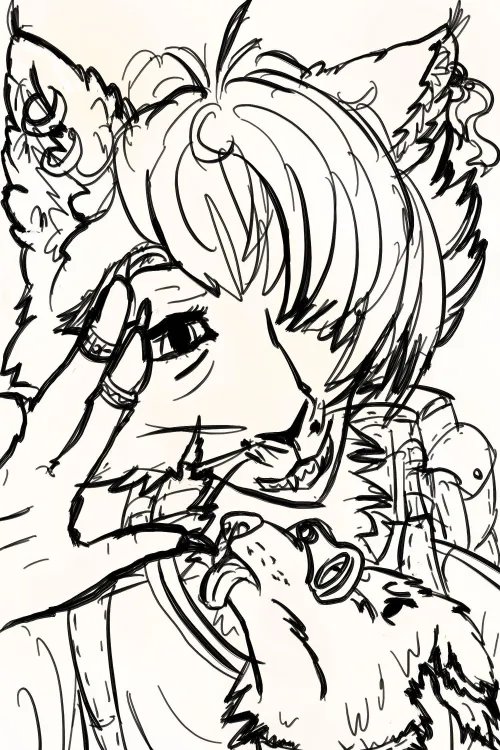 Thumbnail Wizard and Dog WIP by MBT-Marshal | DnD Furry Creations