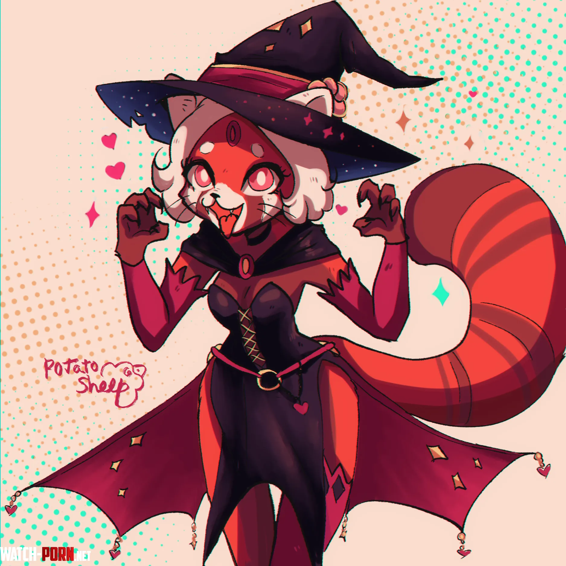 3 OC  Redd Berry  furtober art by men by potatosheeps
