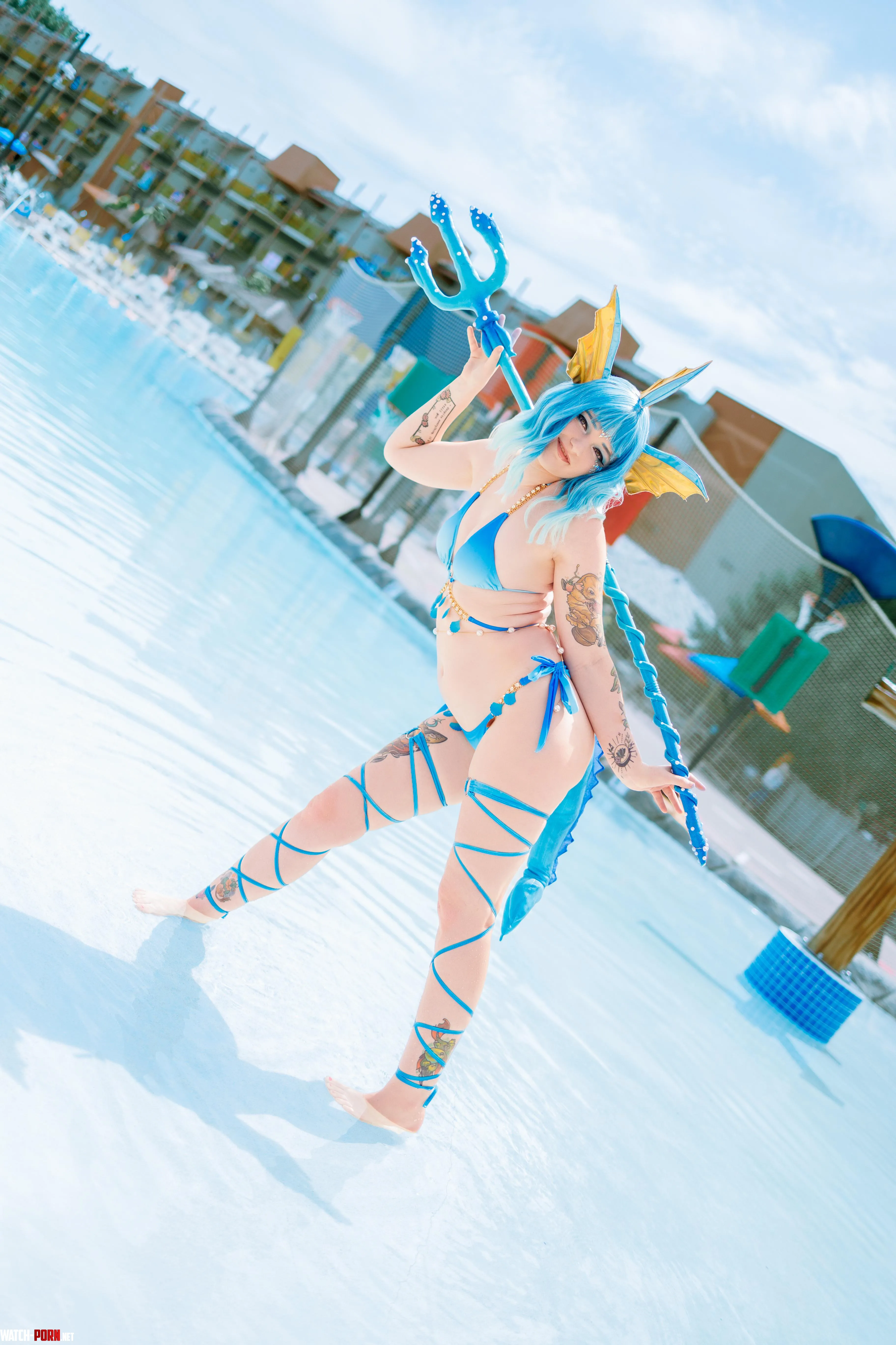 Vaporeon by ellechu by many_rats_in_a_coat