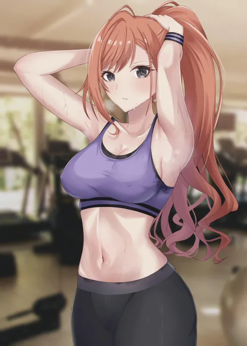 Thumbnail Post-Gym Fashion: Sweaty After Gym by konosubak