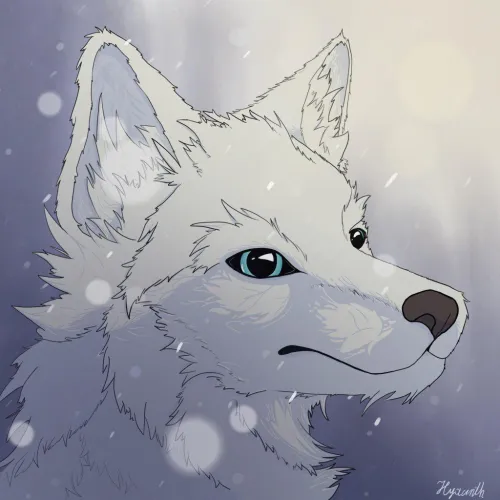 Thumbnail White Wolf Art by hyacinth1971 in the Furry Category