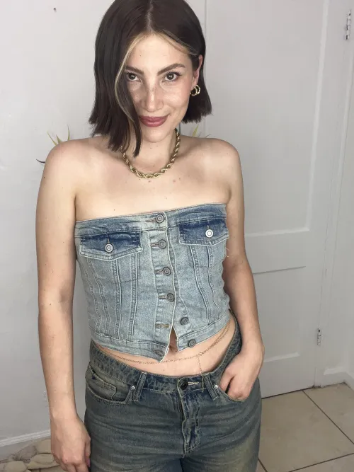 Thumbnail Styling It Right with a Denim Top by AdLife507 | Croptopgirls