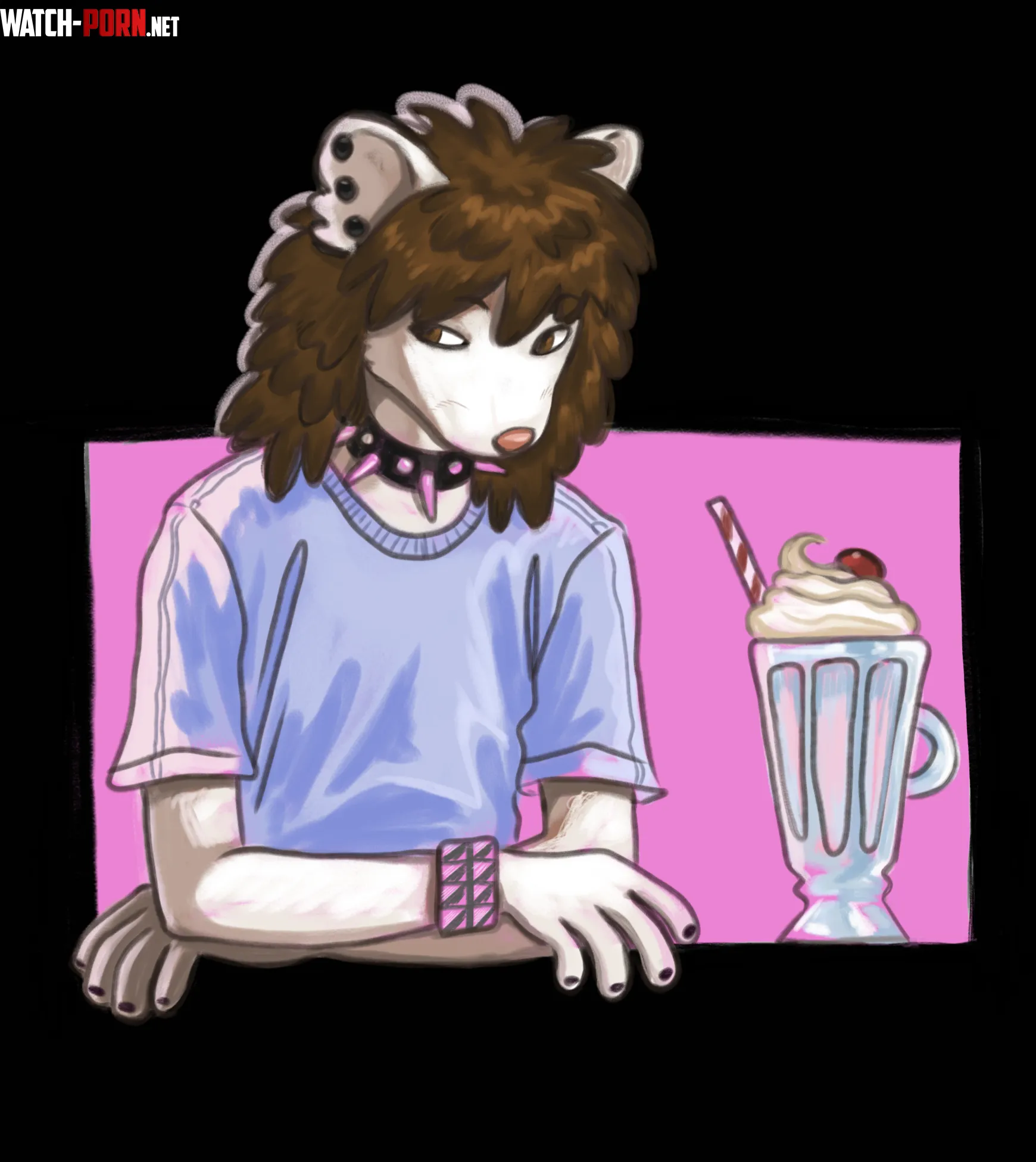 Coloring practice with Max by samrattus