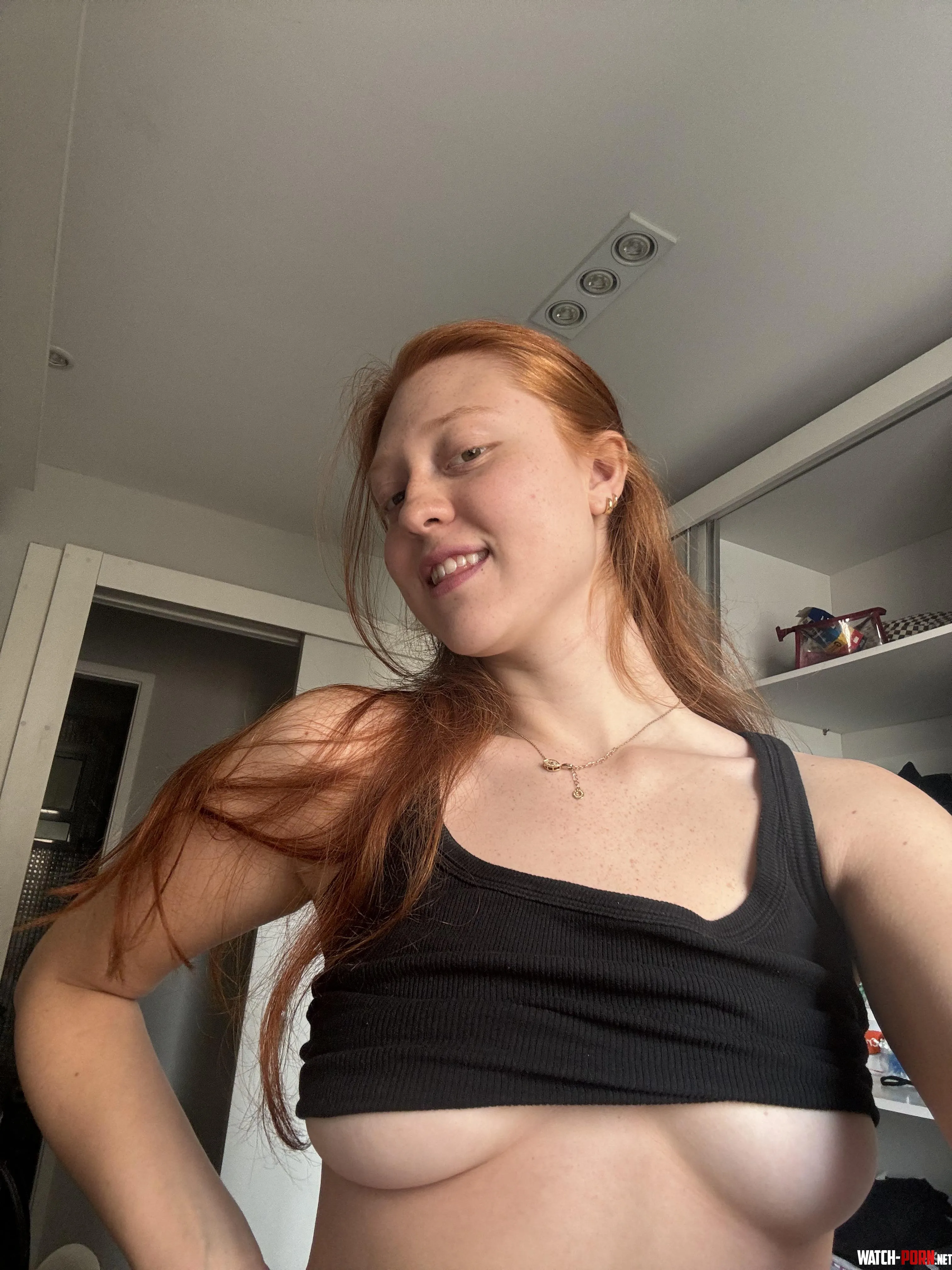 Smile and a little under boob tease to brighten your day   by Donttellyourgirlfrie