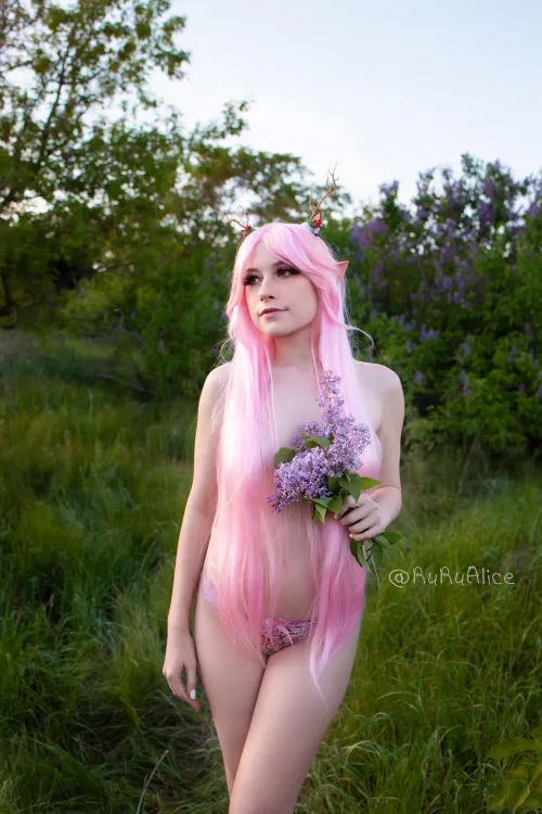 Thumbnail PinkElf RuRuAlice Original: Stunning NudeCosplay by RuRuAlice