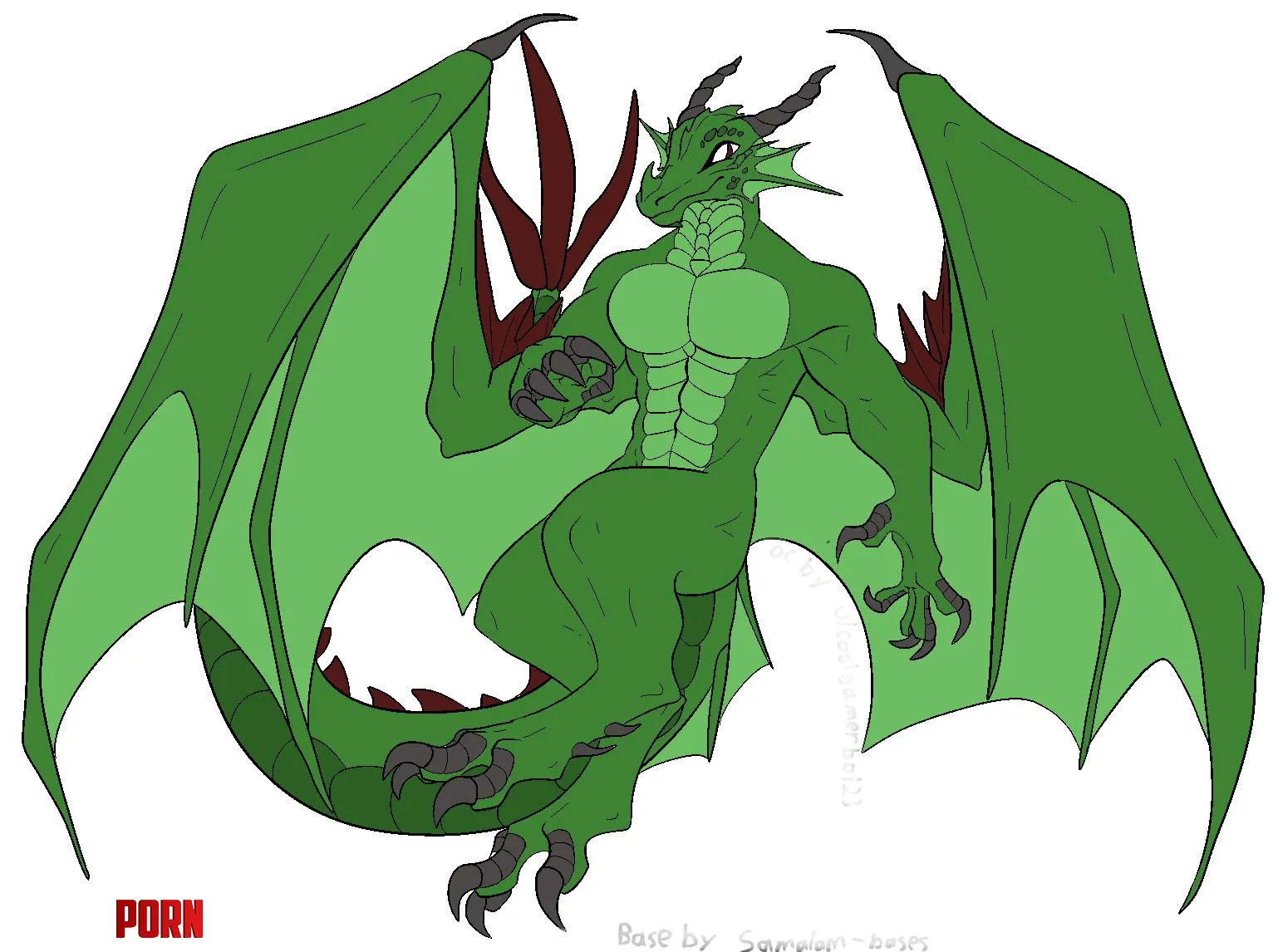 My dragon reference by coolgamerboi23