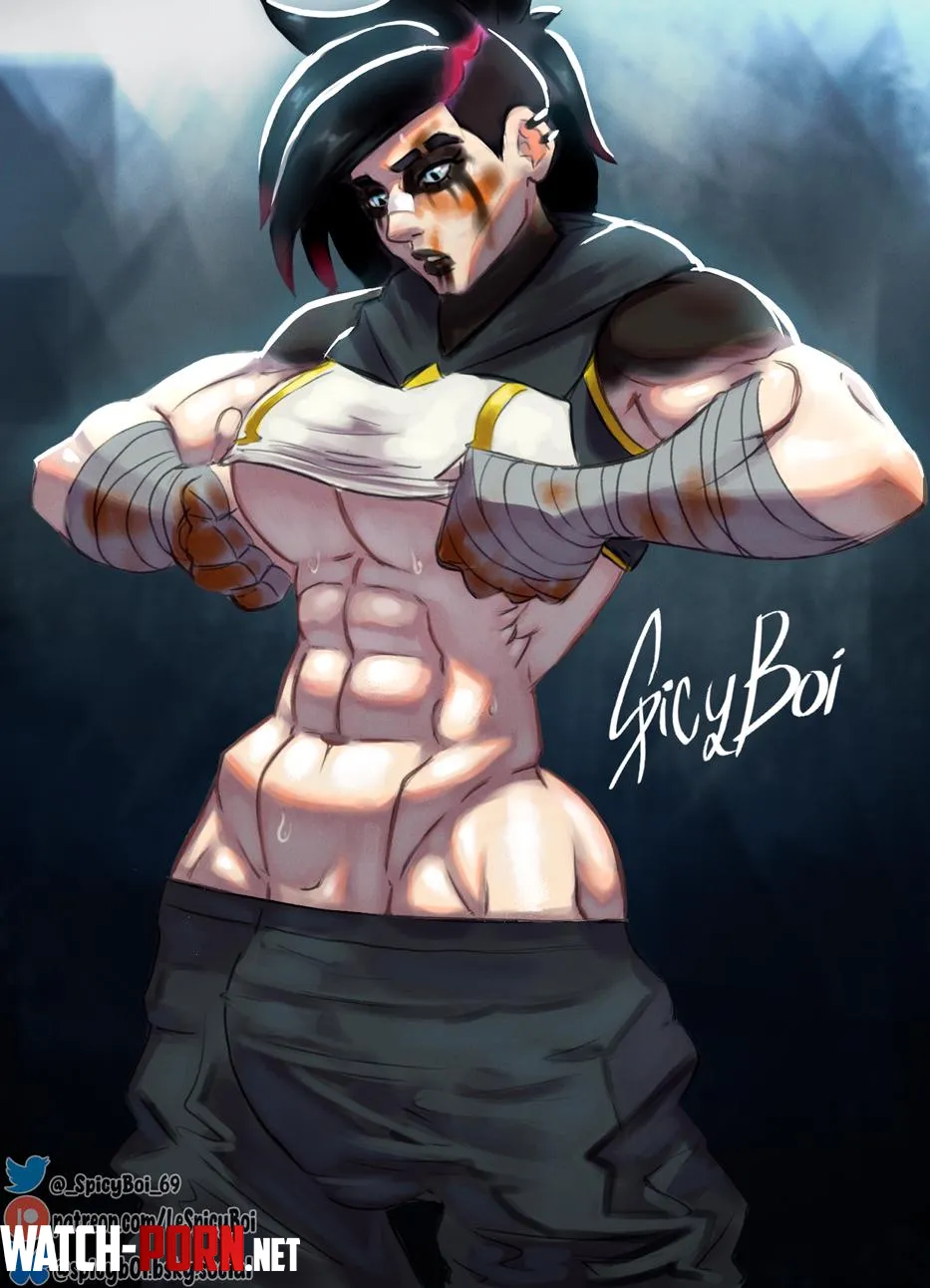 Goth Vi from Arcane 2 SpicyBoi69 by SpicyB0I_