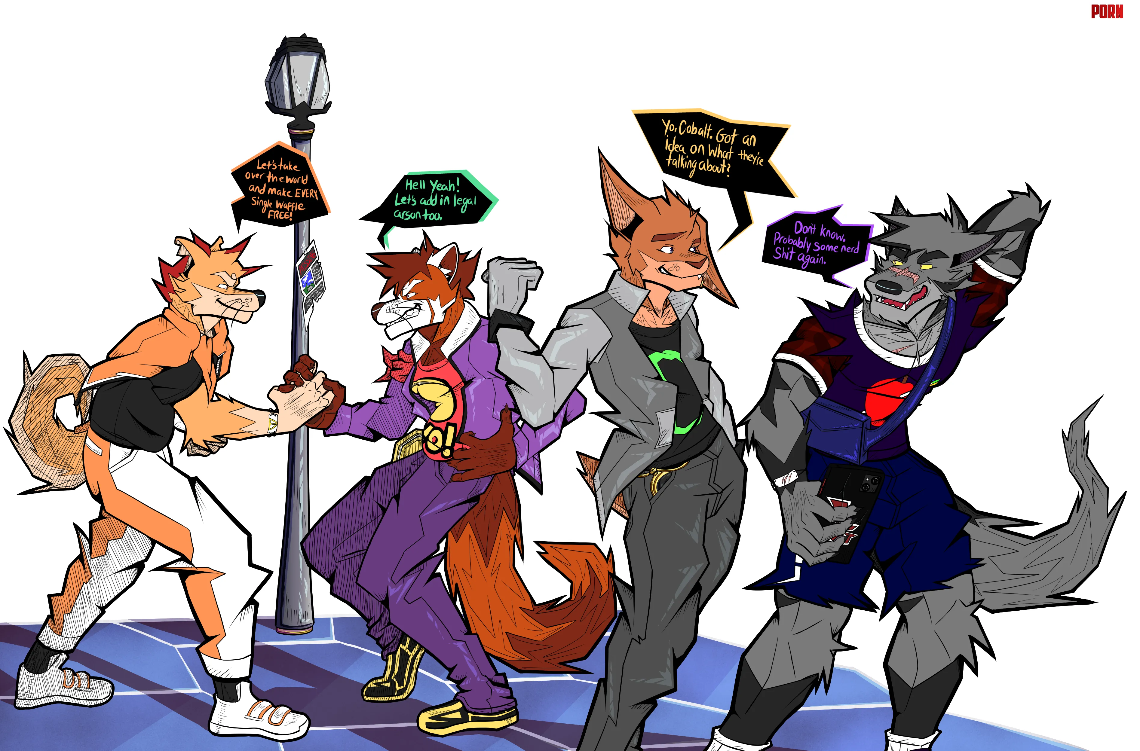 OC Vibey Friends by BorkingAce