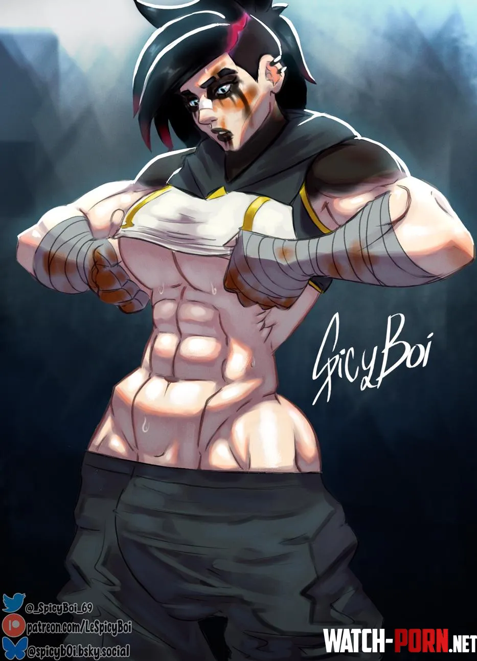 Goth Vi with a huge cucumber SpicyBoi69  League of legends by SpicyB0I_