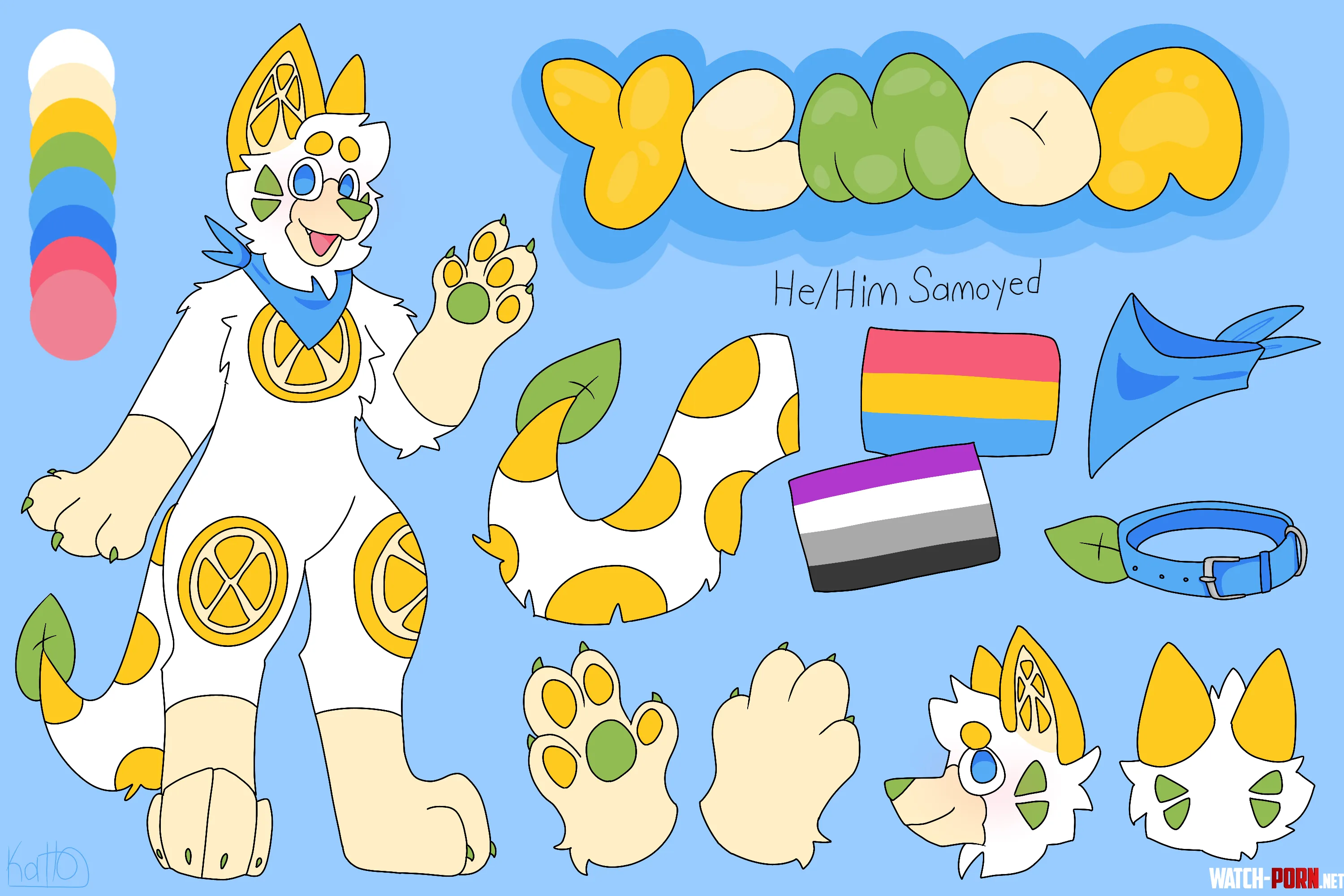 Finally updated Yemons ref sheet thoughts by KattosAShame