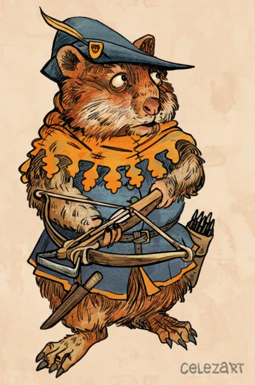 Thumbnail Medieval Hamster Art by Celezart | Presented by Olegeg