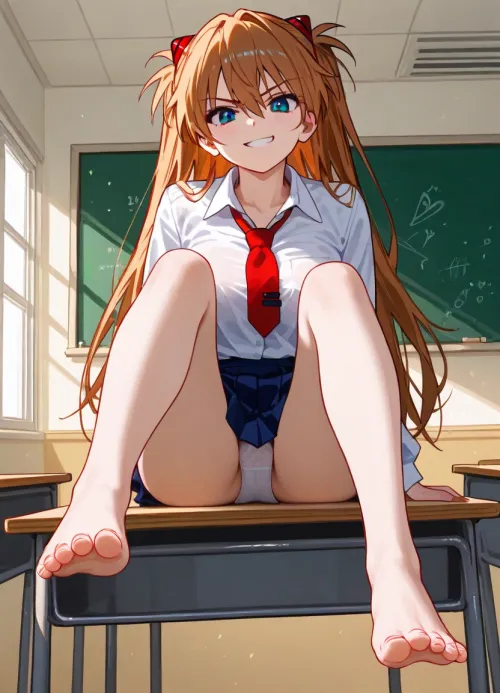 Thumbnail Asuka's Secret Classroom Rendezvous by McEvoyMary