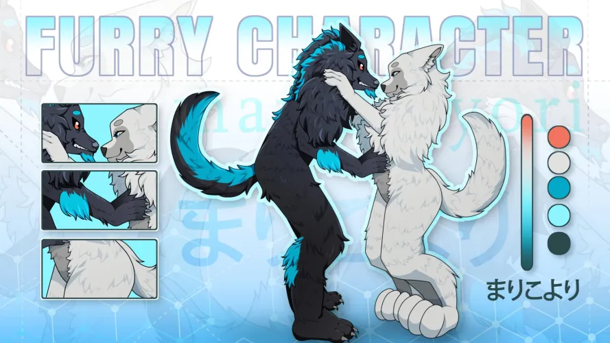 Thumbnail Furry Creations: Delight in Couple Character Art by marikoyori