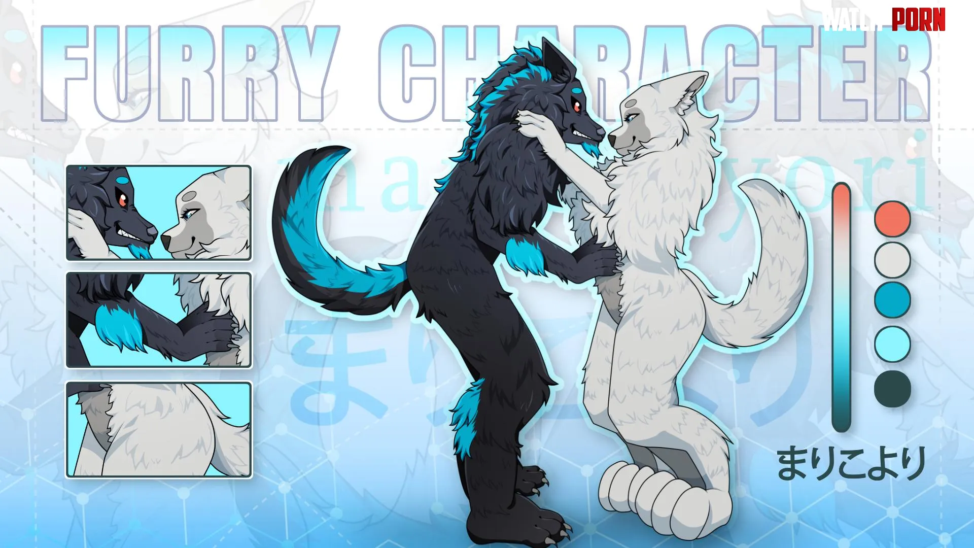 I can draw a Couple furry character what do you think  guys by marikoyori