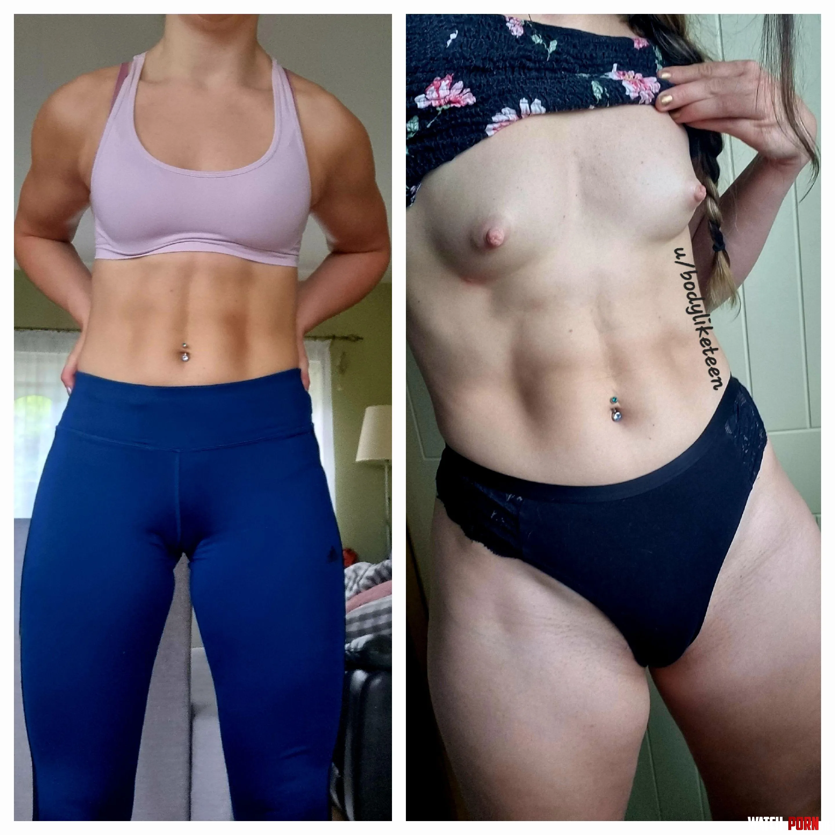 Do I look better in leggins or naked  be honest  by bodyliketeen