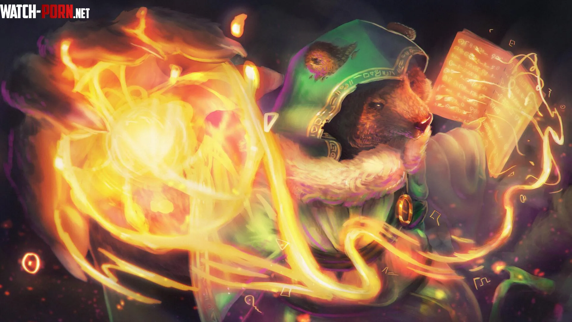 Ursal  Mage Bear I did a while ago  by luis_bento_art